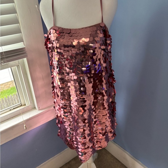 a new day Dresses & Skirts - A New Day Gold Sequin Slip  Dress Night Out